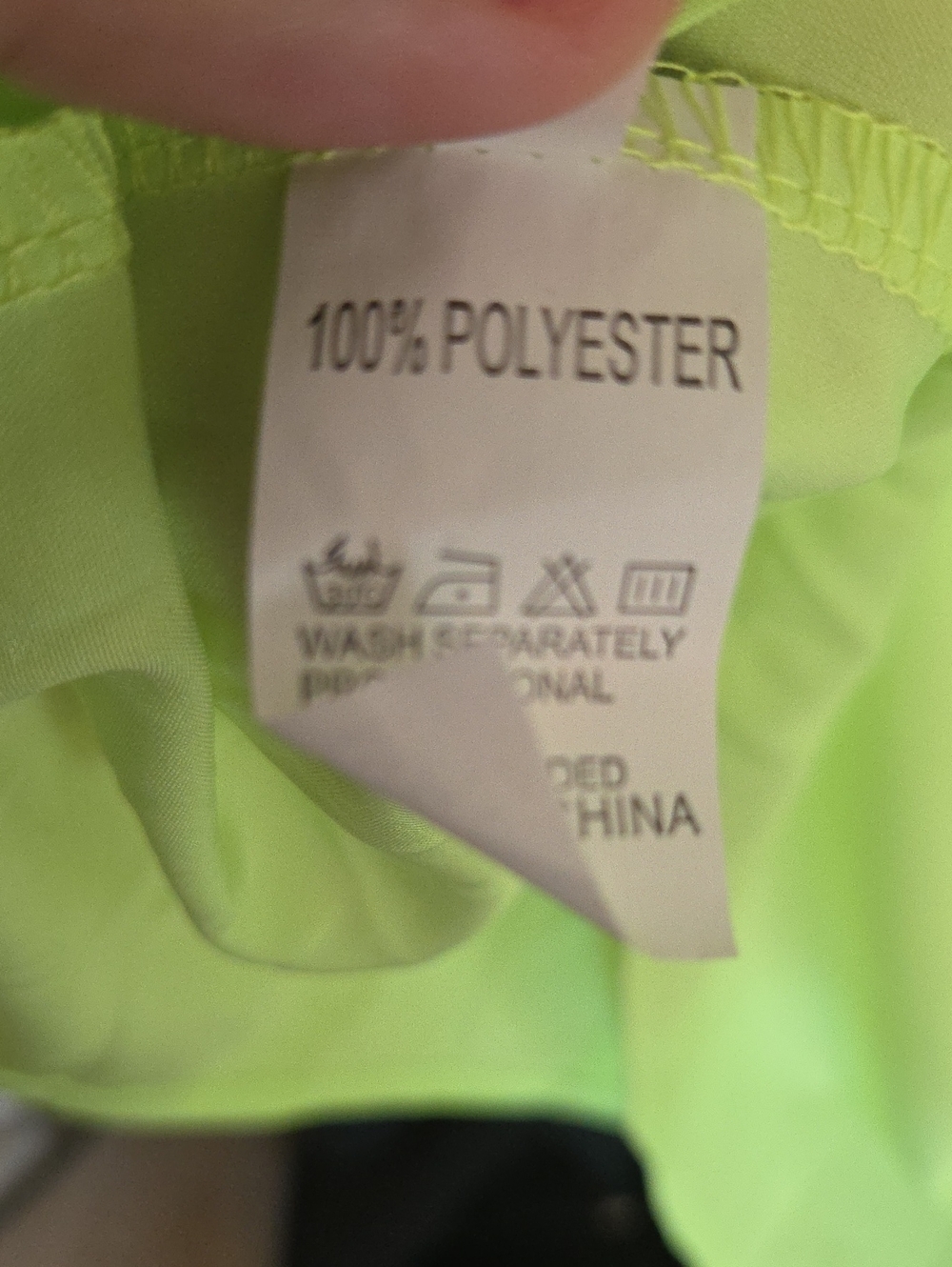 Neon Lime Ruffle V-Neck Blouse - Women Tops - Picture 5 of 6